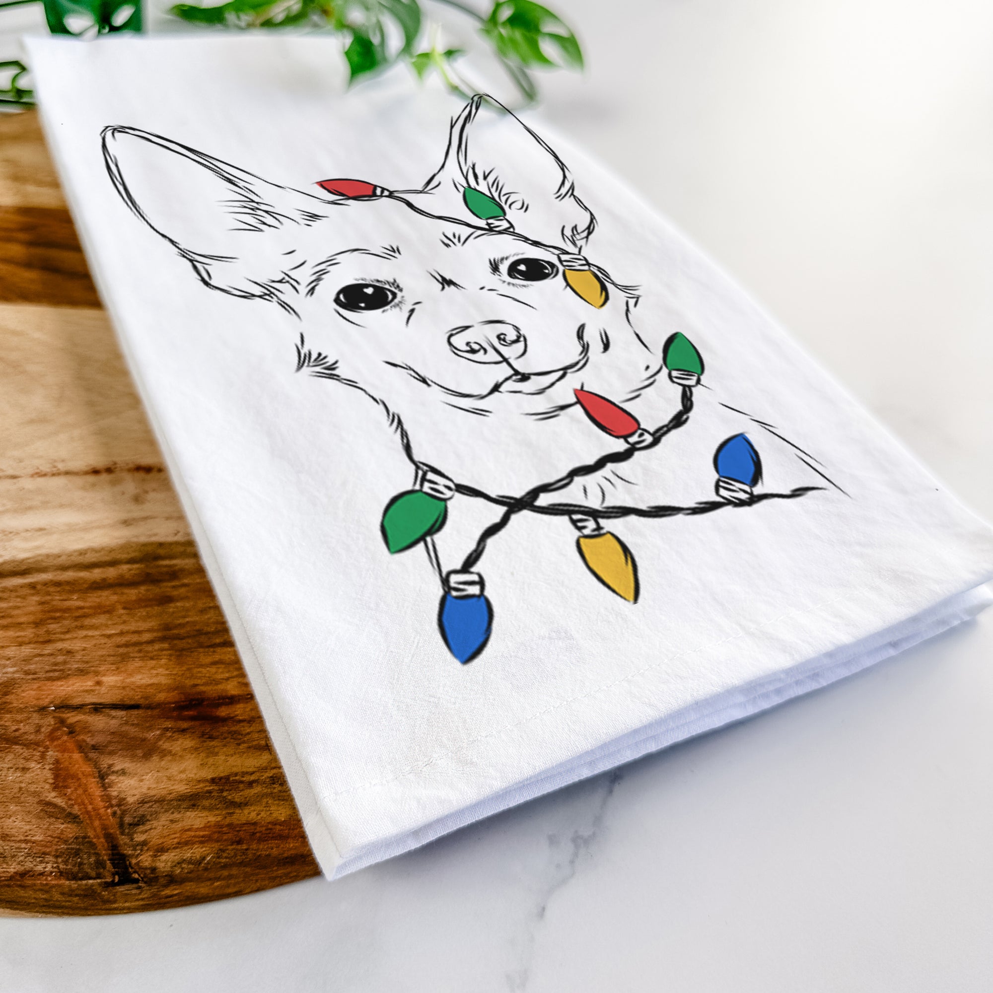 Amos the Chihuahua Tea Towel