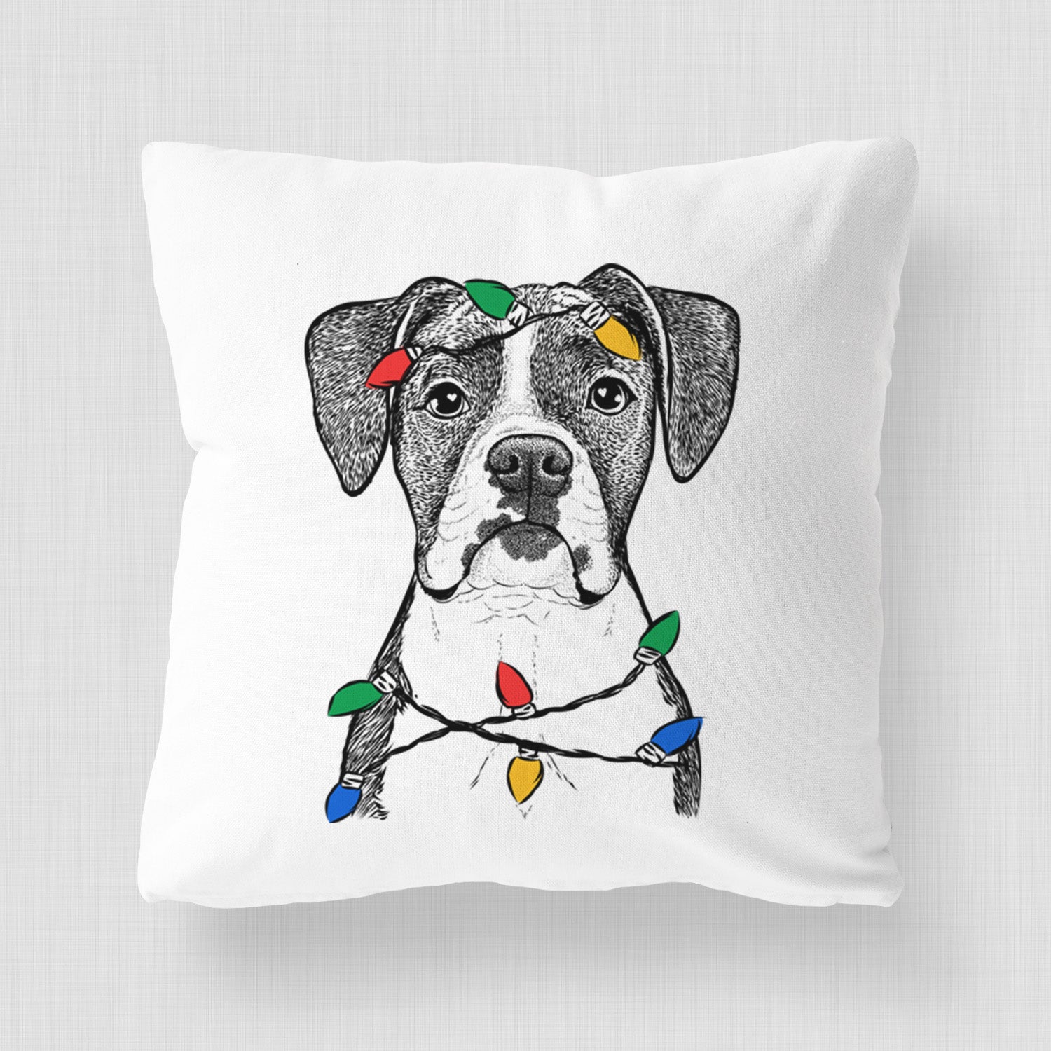 Annie the Boxer - Throw Pillow Cover