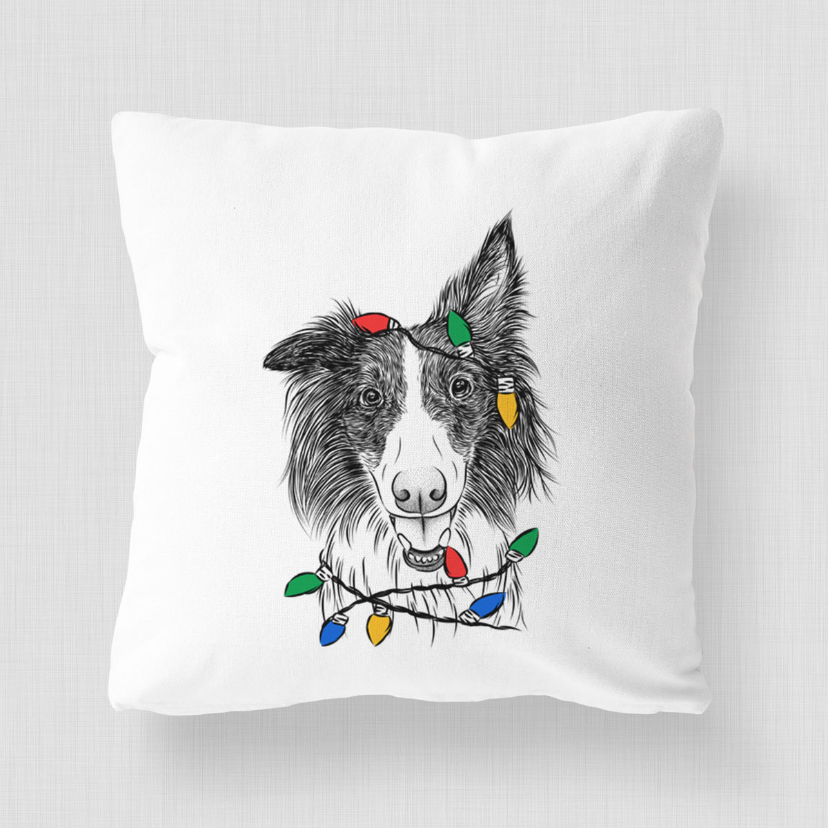 Archie the Silken Windhound - Throw Pillow Cover