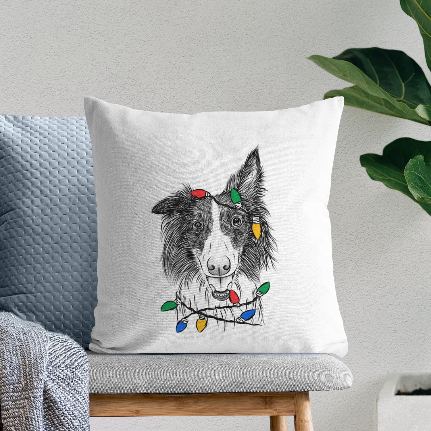 Archie the Silken Windhound - Throw Pillow Cover