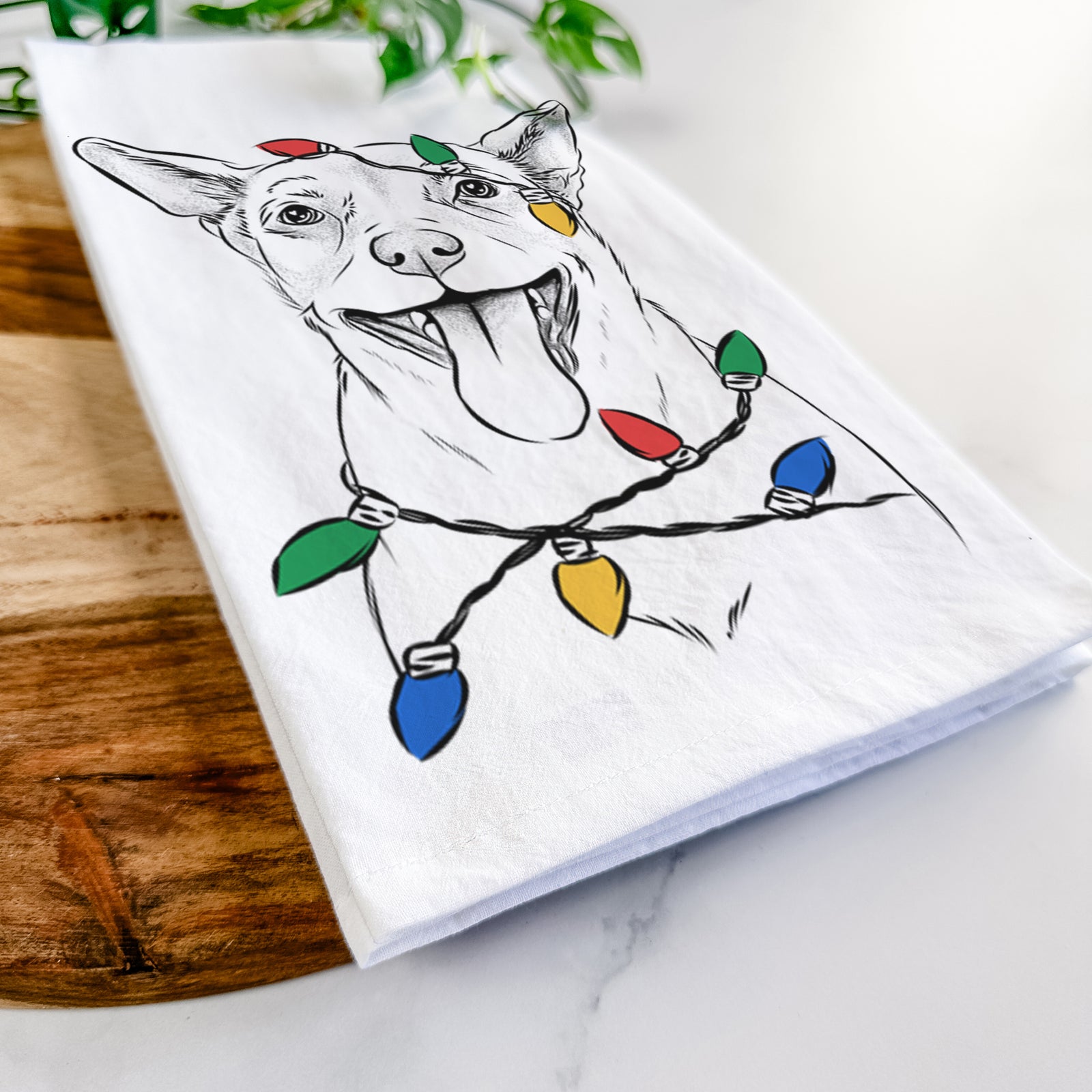 Archie the Chihuahua Mix Tea Towel