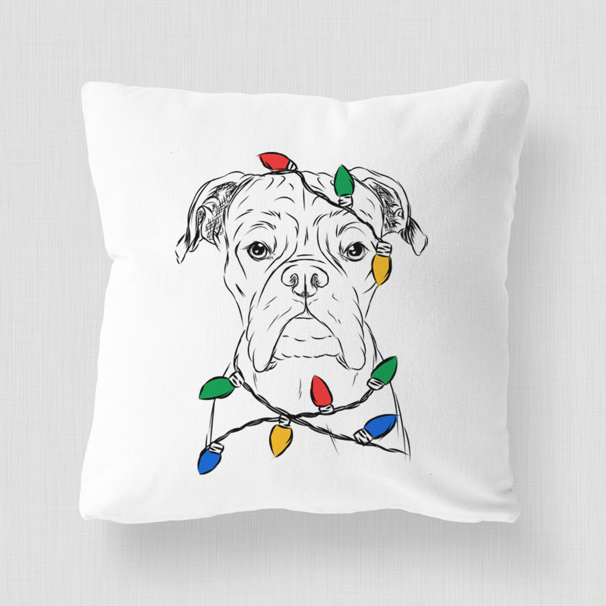 Axel the Boxer - Throw Pillow Cover