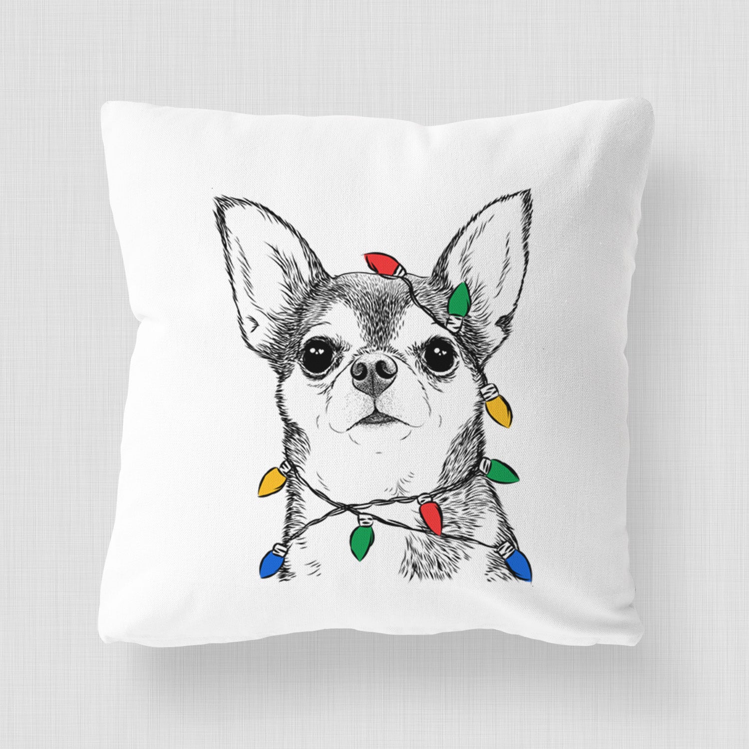 Baby the Chihuahua - Throw Pillow Cover
