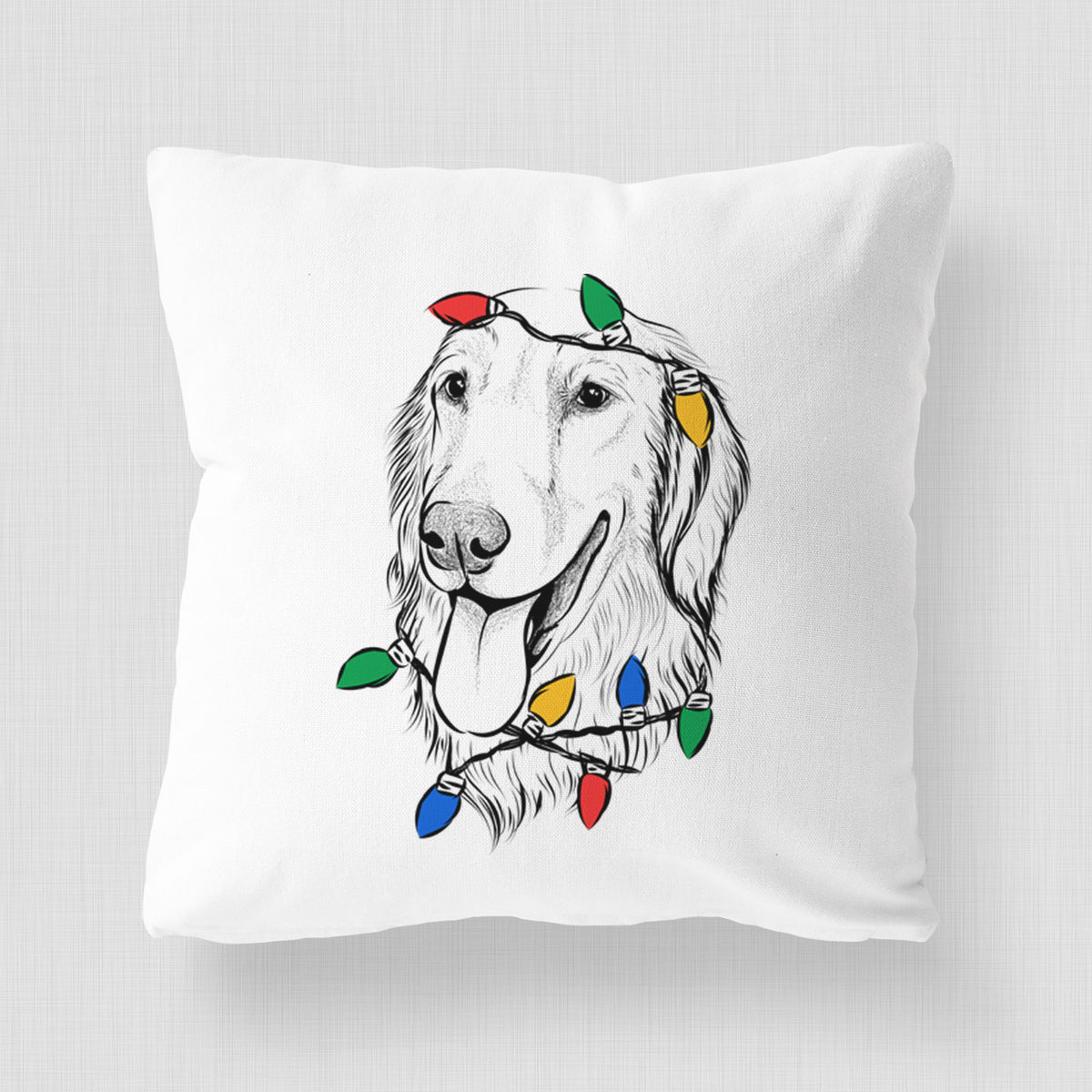 Bailey the Golden Retriever - Throw Pillow Cover