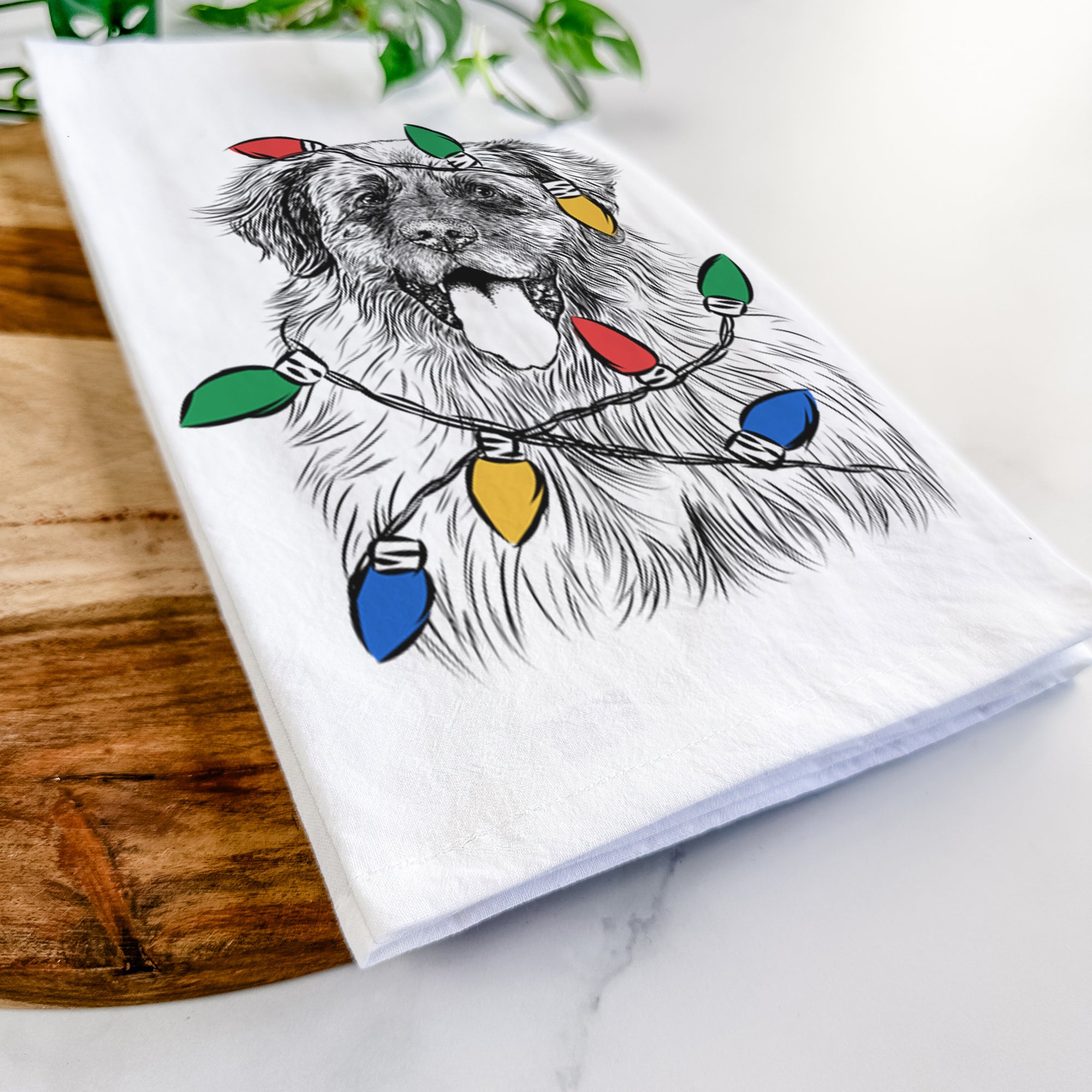 Bamboo the Leonberger Tea Towel