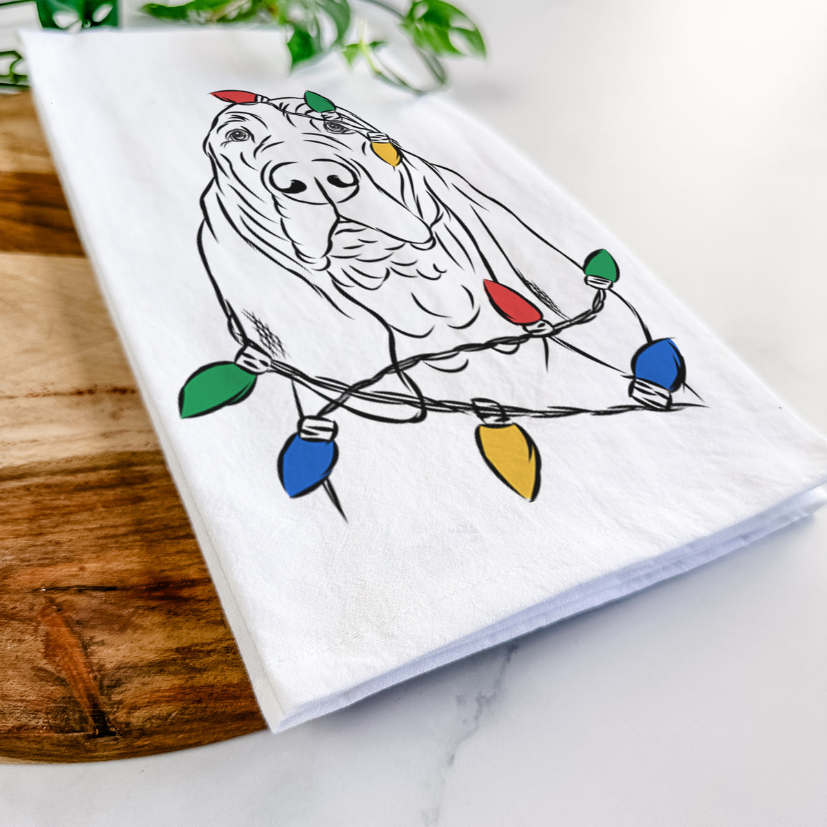 Baron the Bloodhound Tea Towel