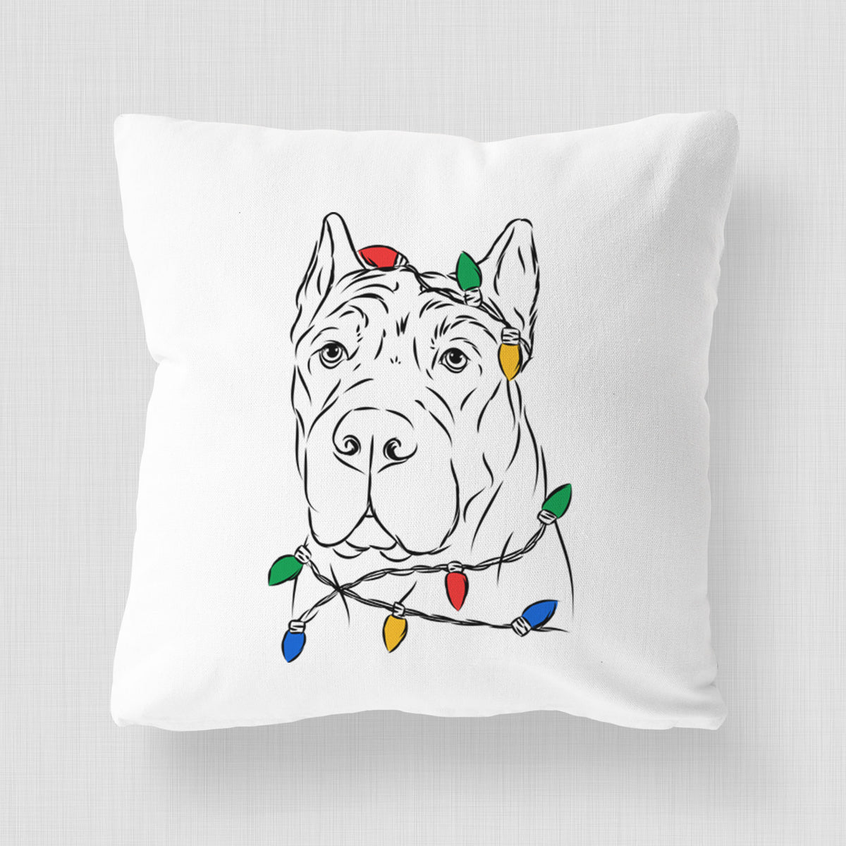 Bearson the Cane Corso - Throw Pillow Cover