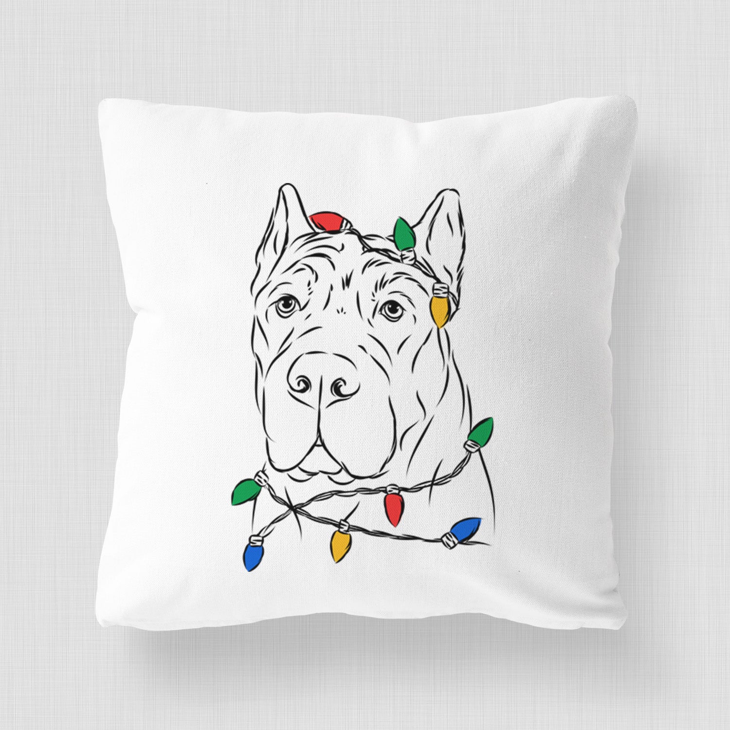 Bearson the Cane Corso - Throw Pillow Cover