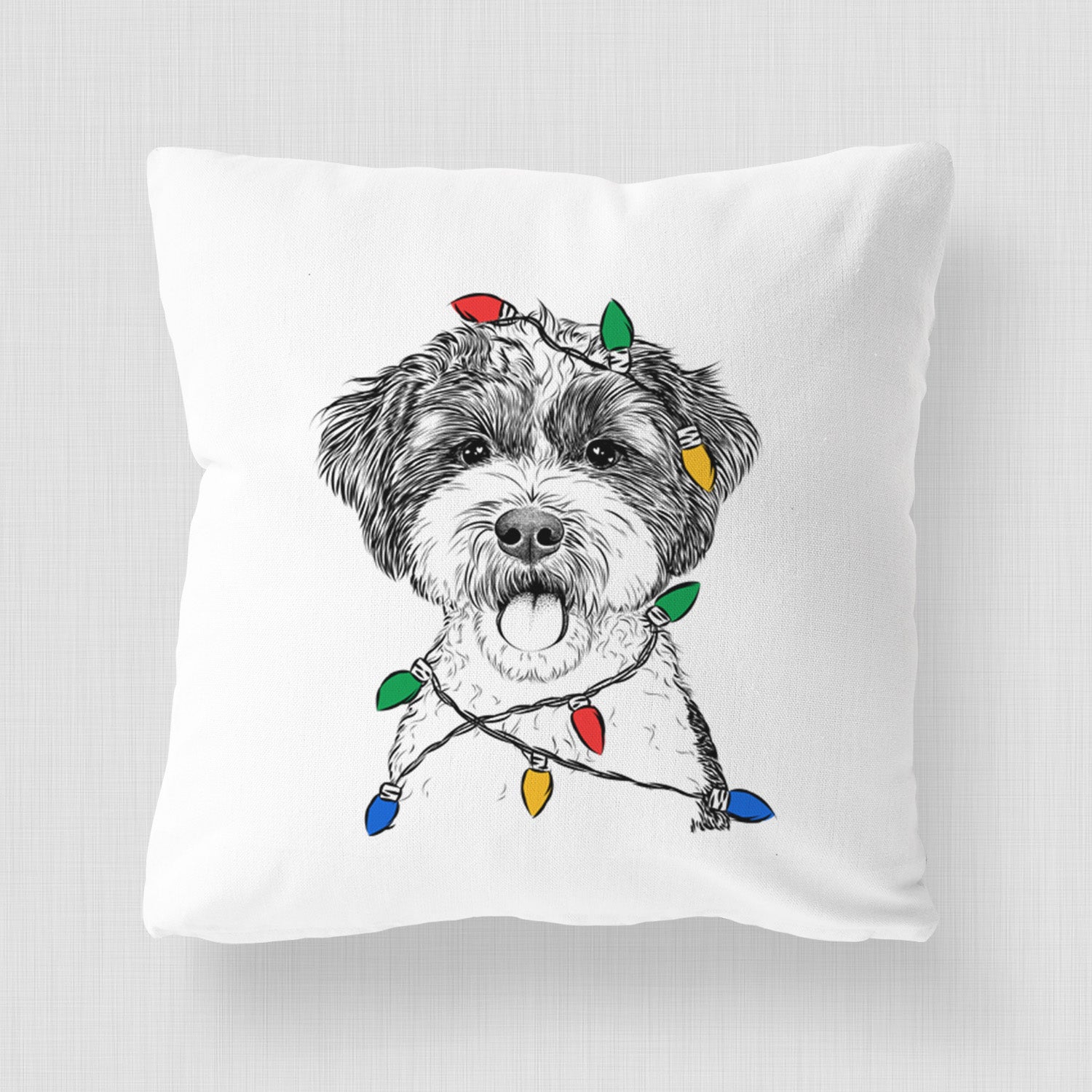 Bella the Cockapoo - Throw Pillow Cover