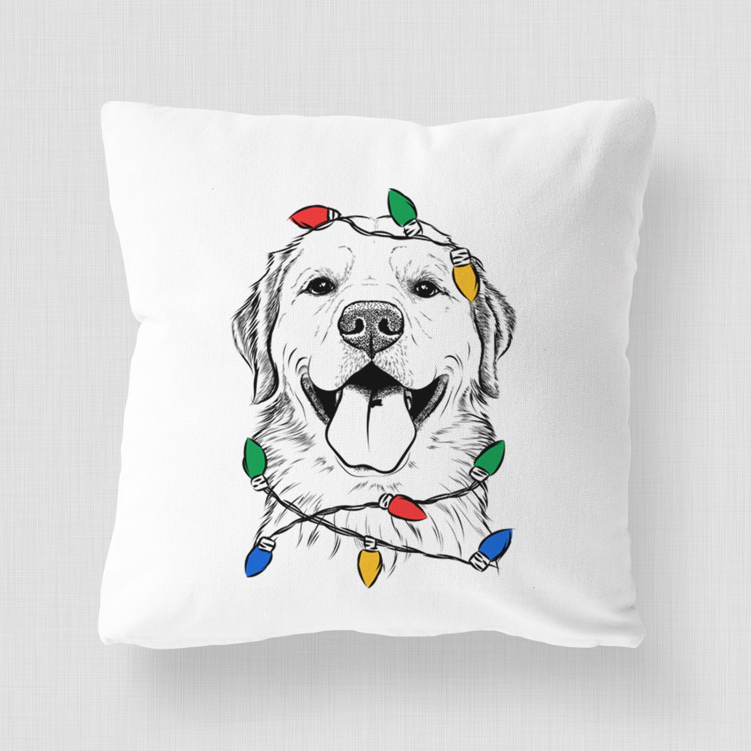 Bennett the Golden Retriever - Throw Pillow Cover