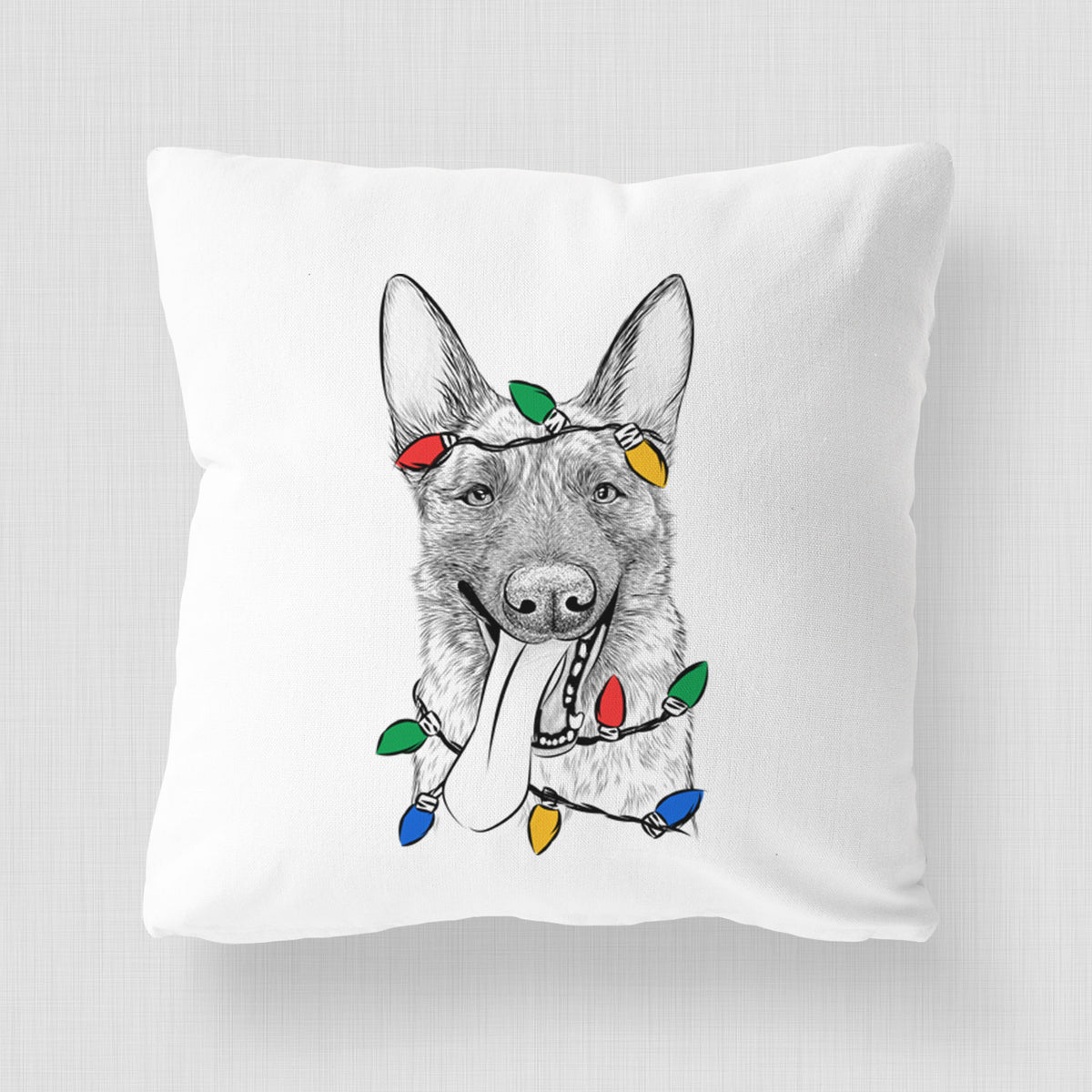 Bessa the Dutch Shepherd - Throw Pillow Cover