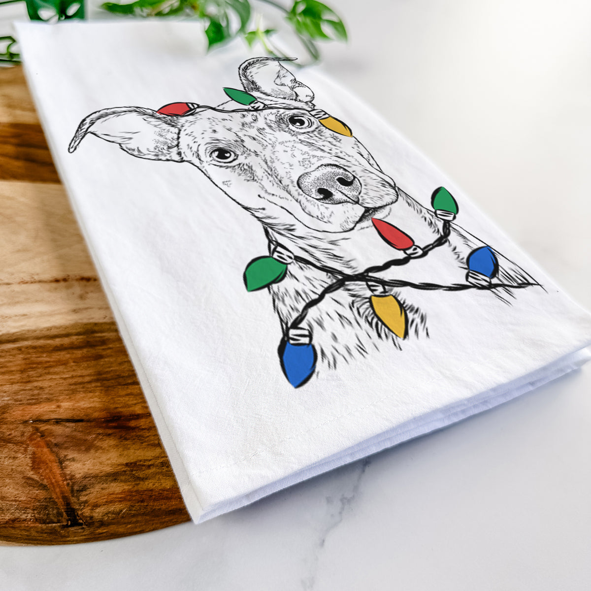 Bianca the Mixed Breed Tea Towel