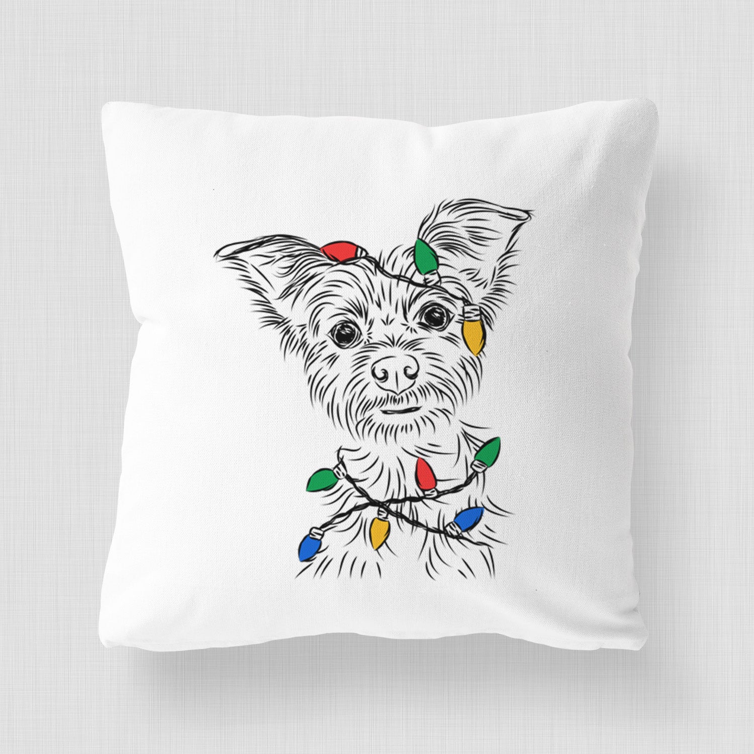 Bingo the Yorkshire Terrier - Throw Pillow Cover