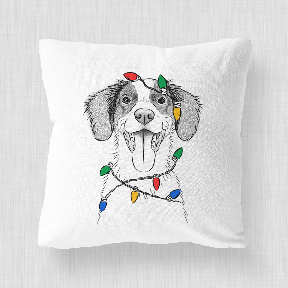 Birdie the Brittany - Throw Pillow Cover