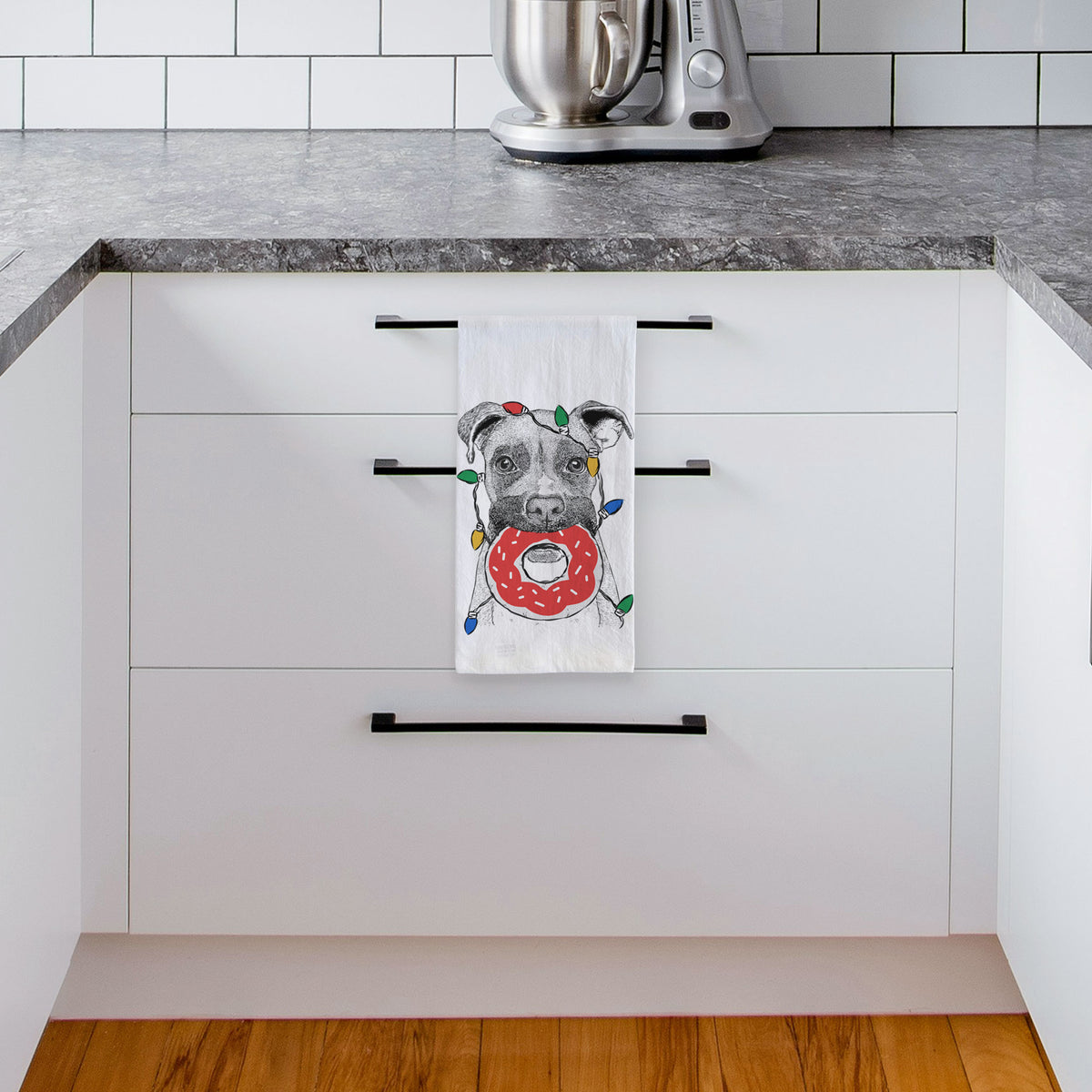 Bo the Boxer Tea Towel