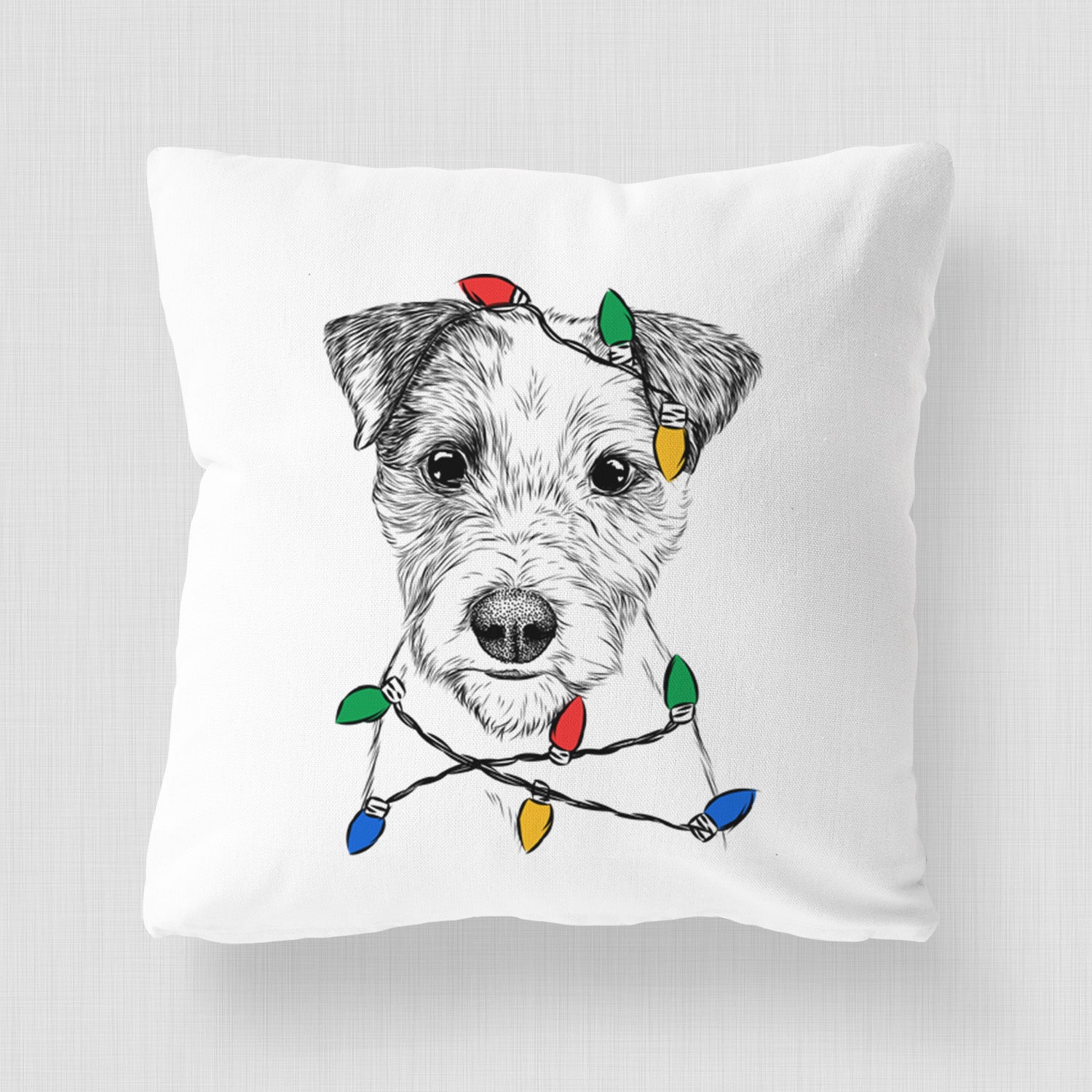 Bogart the Parson Russell Terrier - Throw Pillow Cover