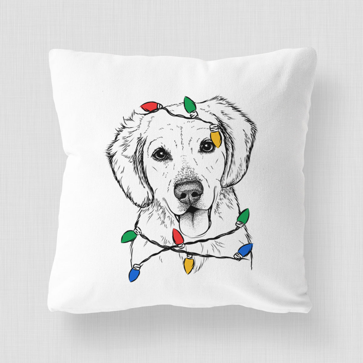Bojo the Golden Retriever - Throw Pillow Cover