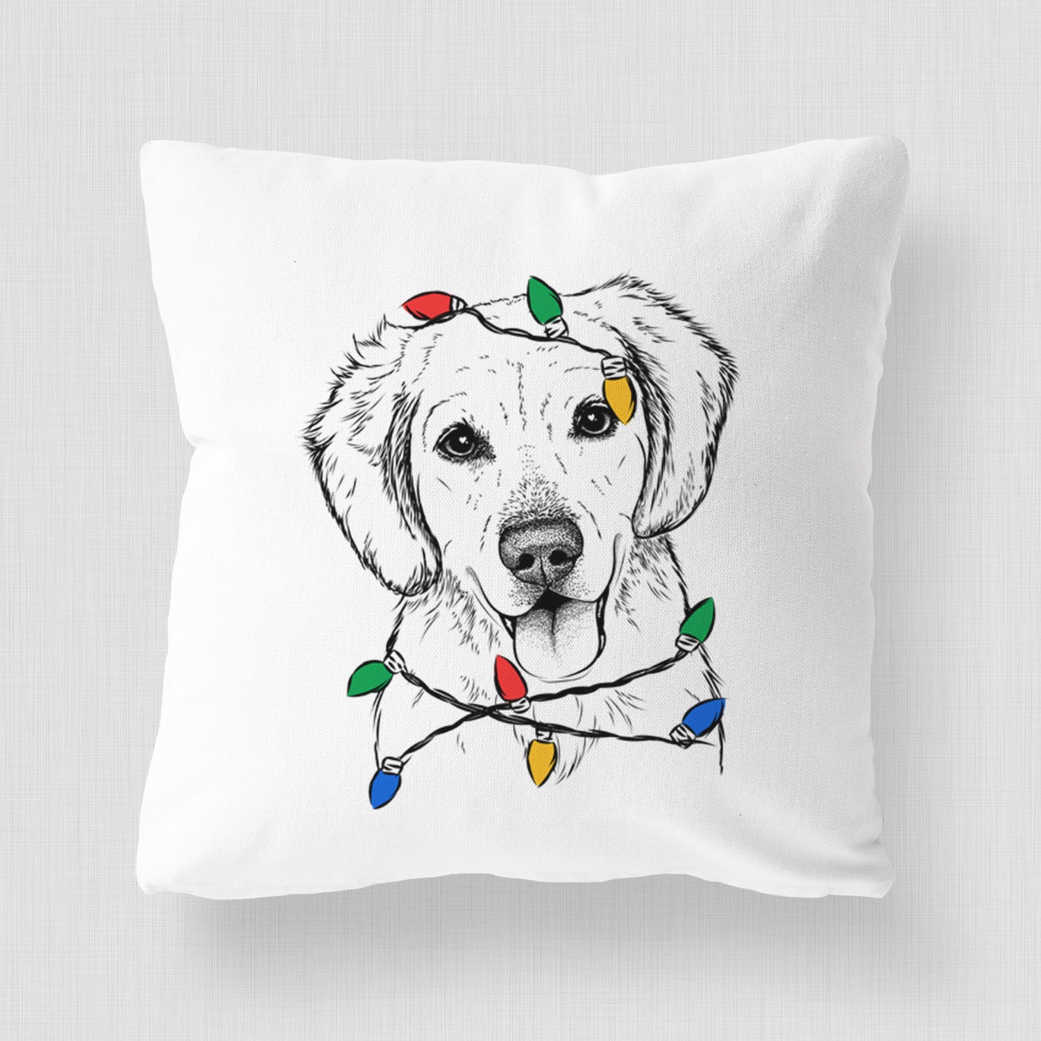 Bojo the Golden Retriever - Throw Pillow Cover