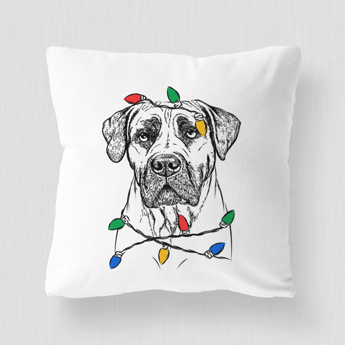 Boris the Boerboel - Throw Pillow Cover