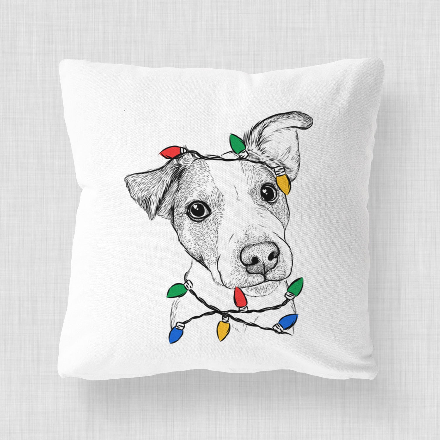 Bosse the Jack Russell Terrier - Throw Pillow Cover