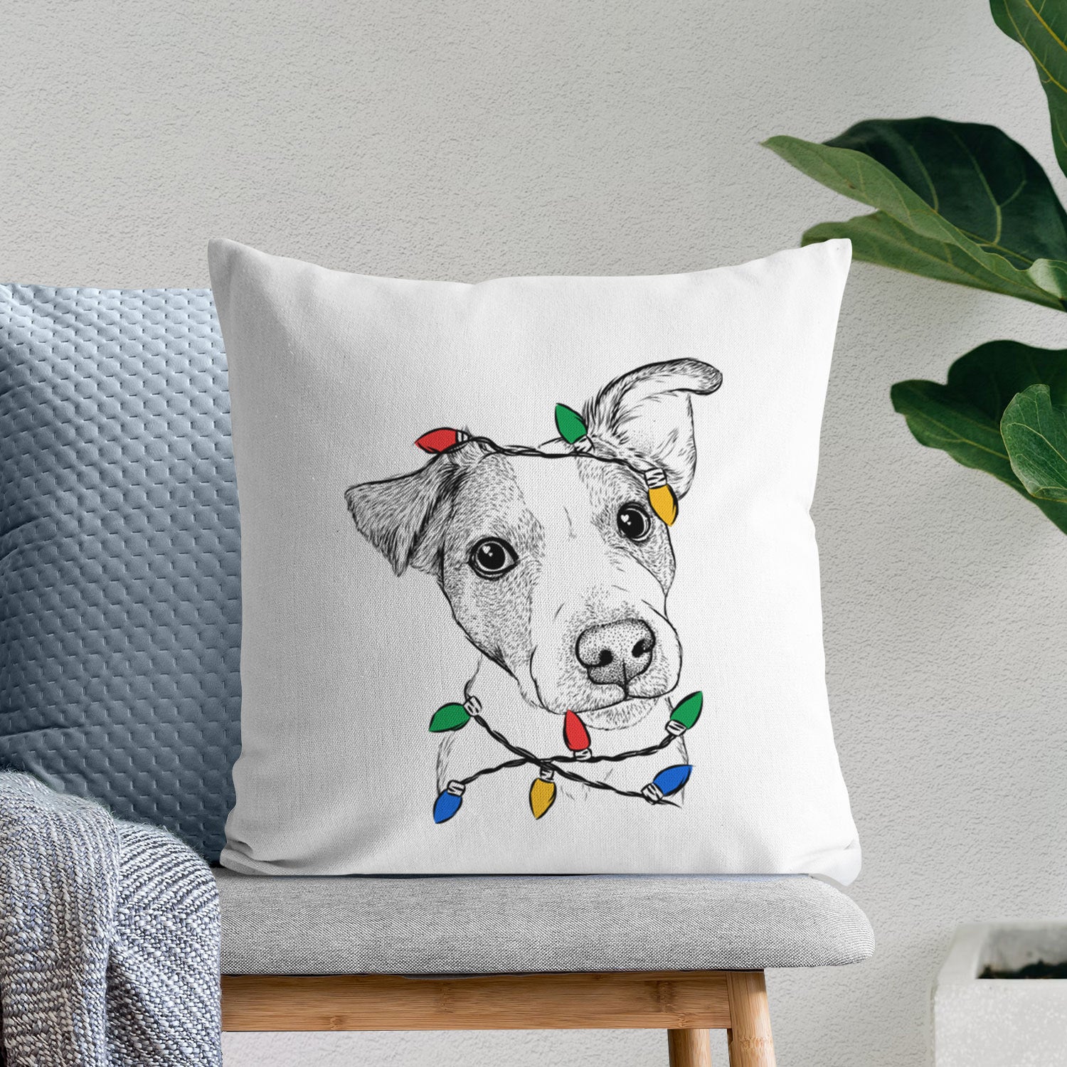 Bosse the Jack Russell Terrier - Throw Pillow Cover