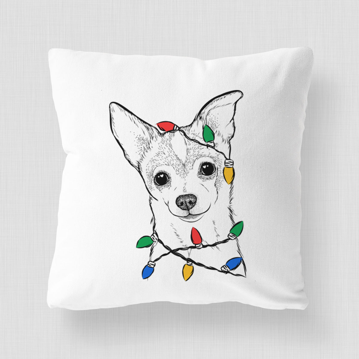 Buggy the Chihuahua - Throw Pillow Cover