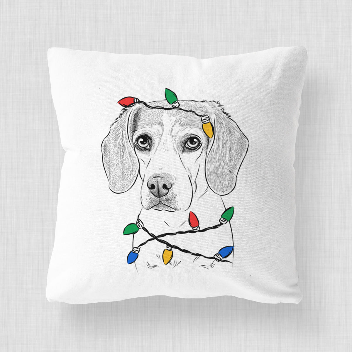 Bumbee the Beagle - Throw Pillow Cover