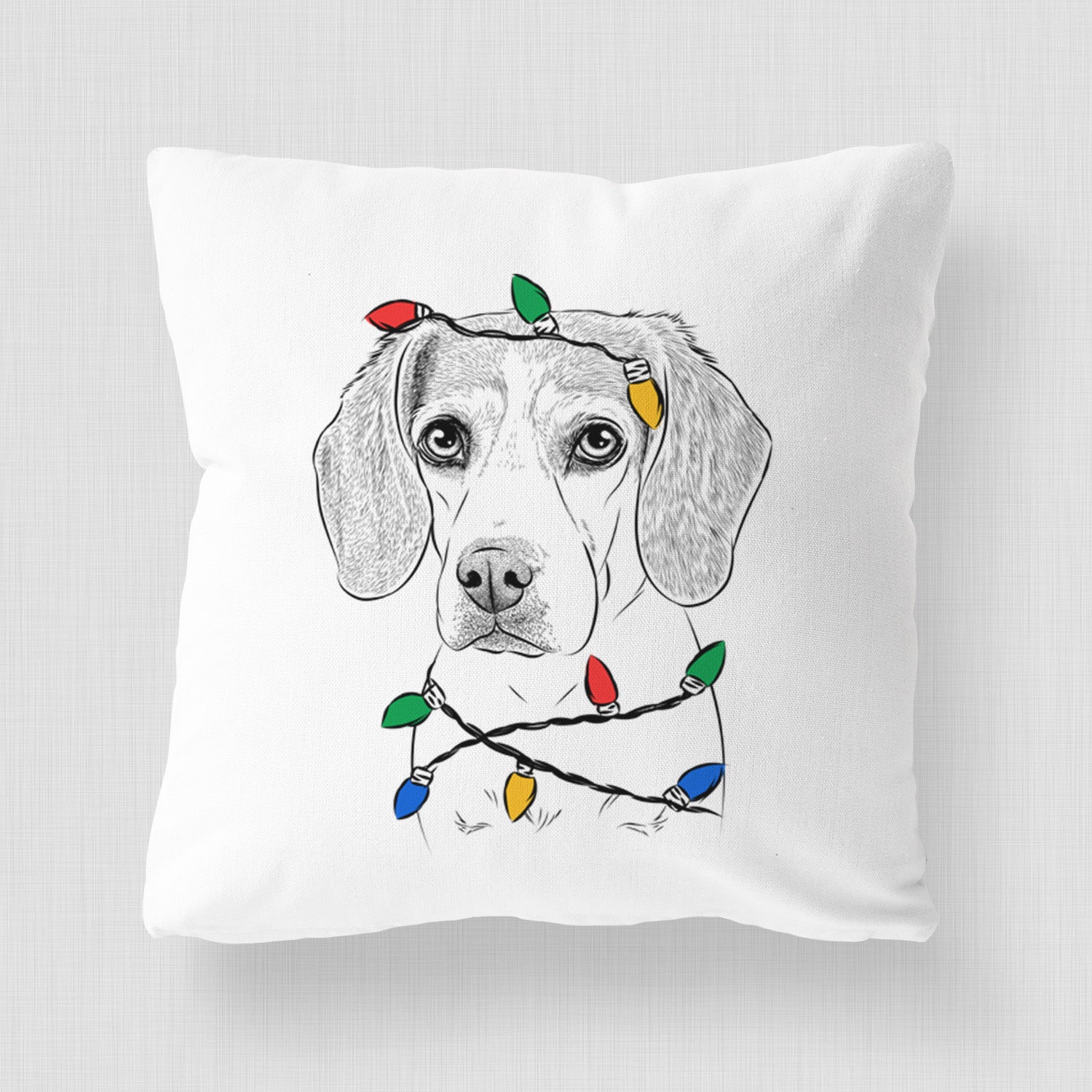 Bumbee the Beagle - Throw Pillow Cover