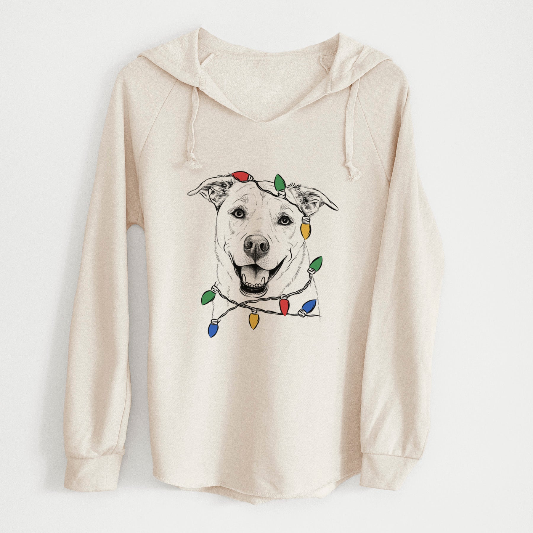 Christmas Lights Carl the Mixed Breed - Cali Wave Hooded Sweatshirt