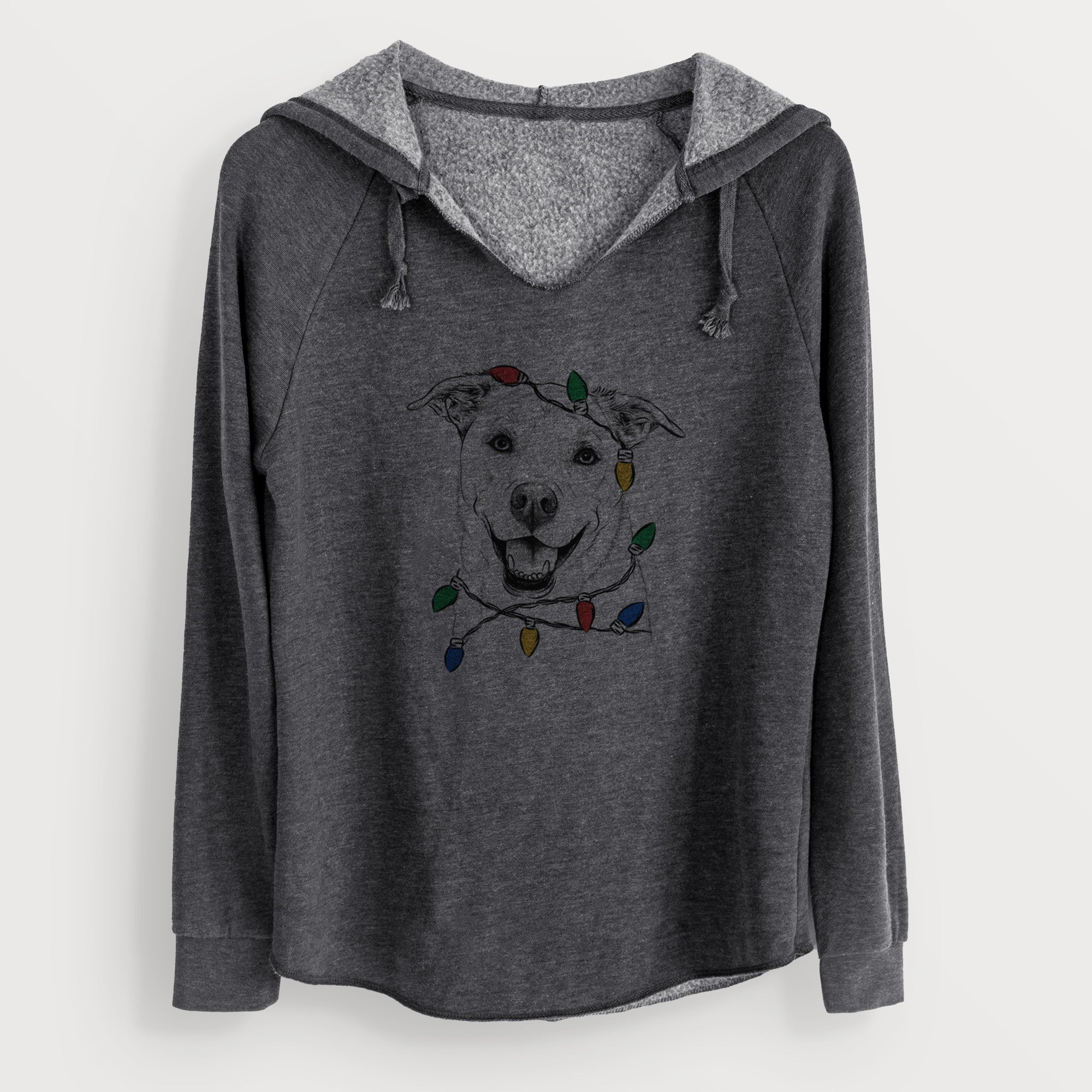 Christmas Lights Carl the Mixed Breed - Cali Wave Hooded Sweatshirt