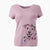 Christmas Lights Carl the Mixed Breed - Women's Perfect V-neck Shirt