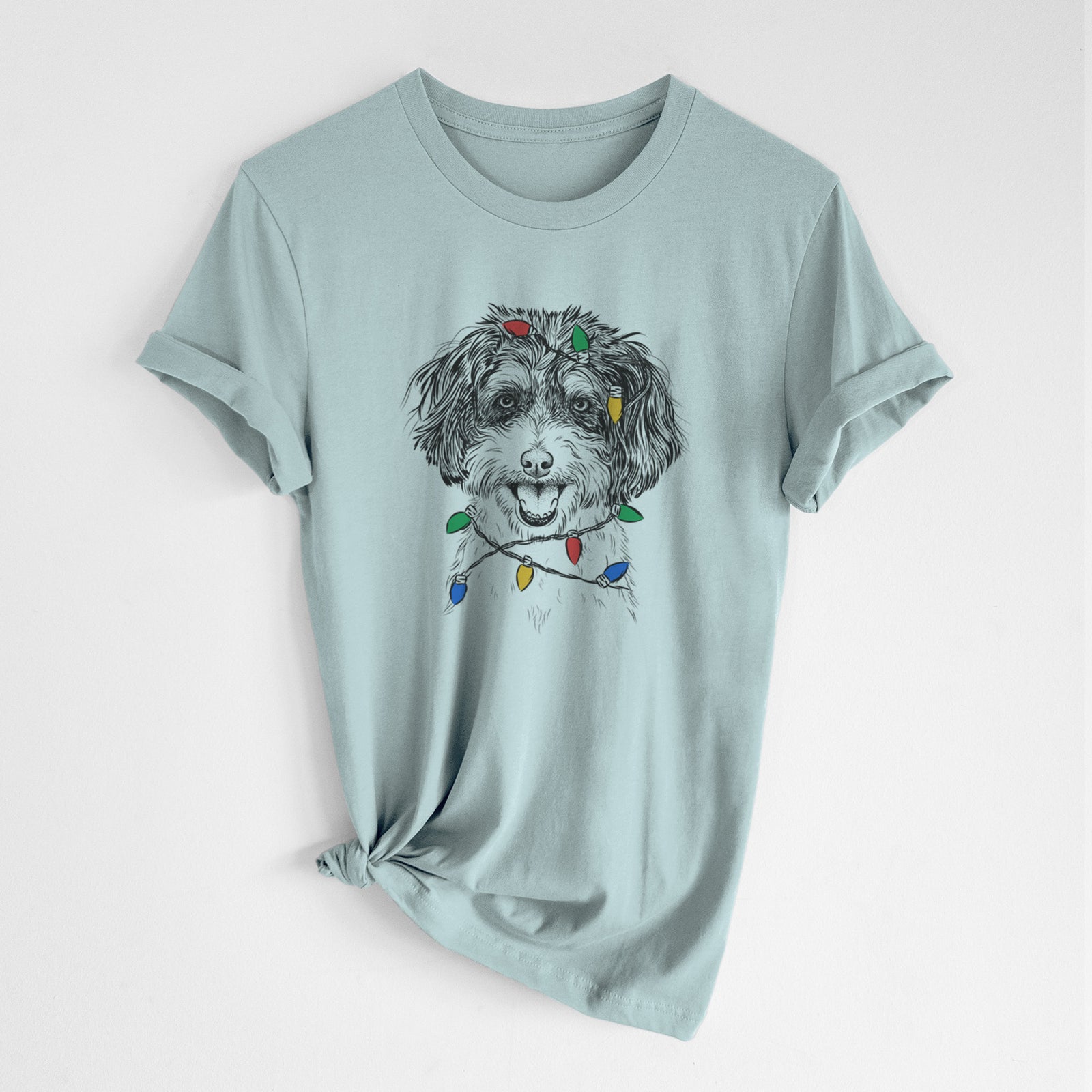 Christmas Lights Name the Cavapoo - Unisex Crewneck