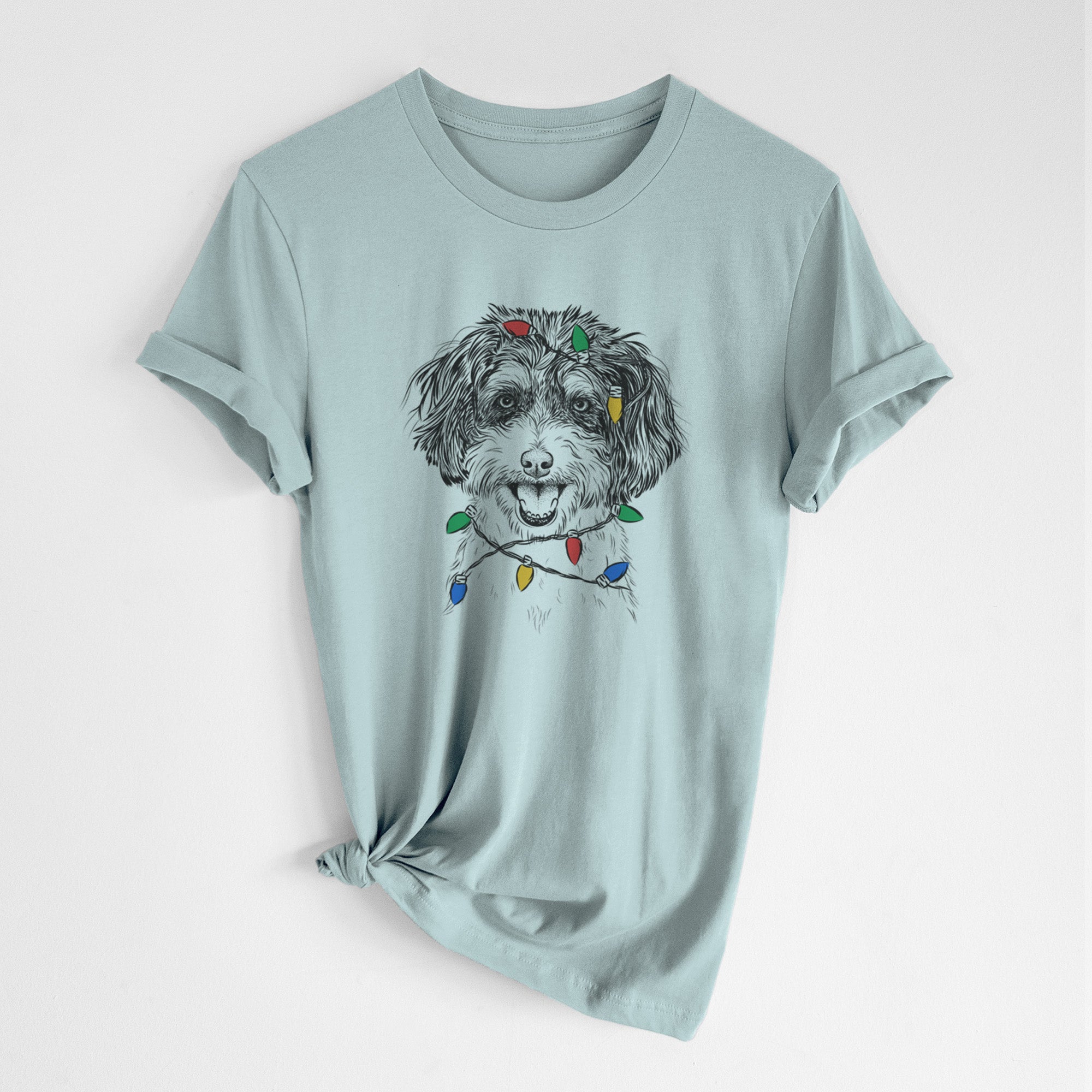 Christmas Lights Name the Cavapoo - Unisex Crewneck
