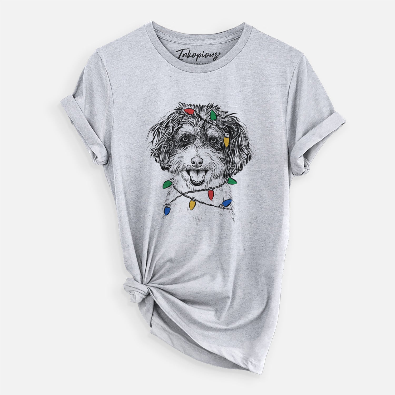 Christmas Lights Name the Cavapoo - Unisex Crewneck
