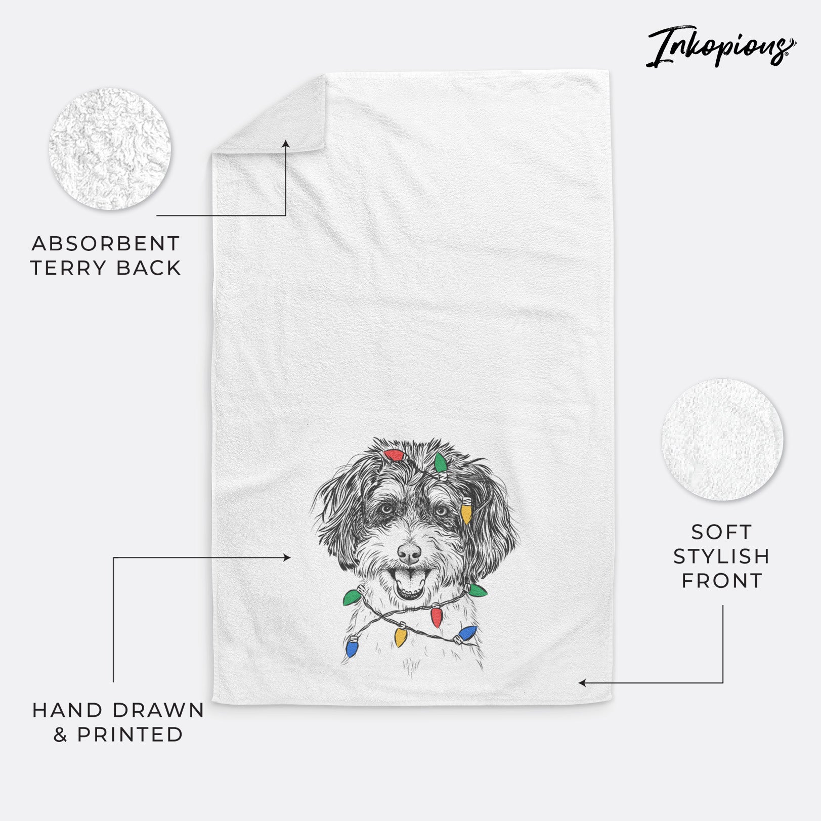 Carlos the Cavapoo Premium Hand Towel