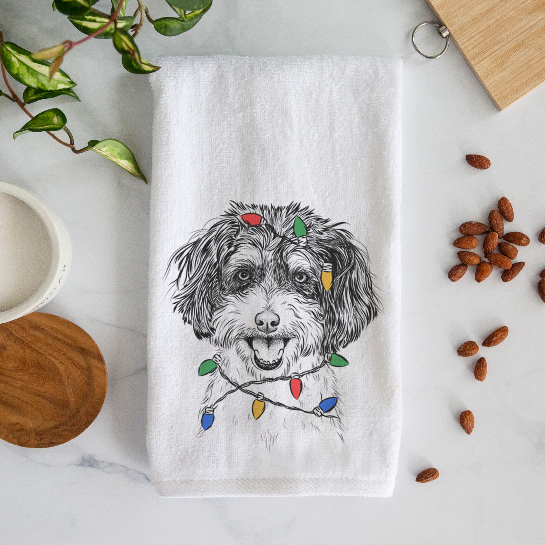 Carlos the Cavapoo Premium Hand Towel