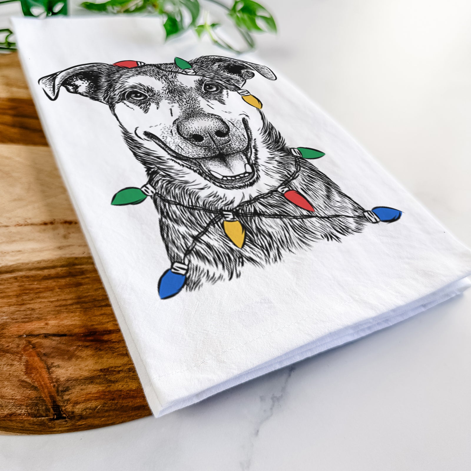Case the Mixed Breed Tea Towel
