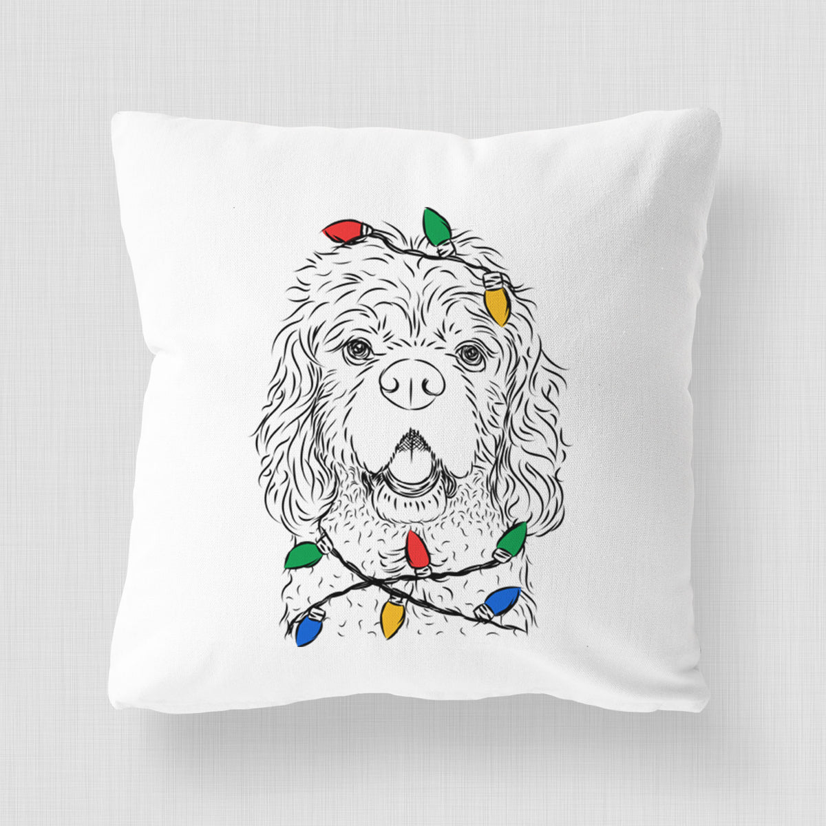 Casey the American Cocker Spaniel - Throw Pillow Cover