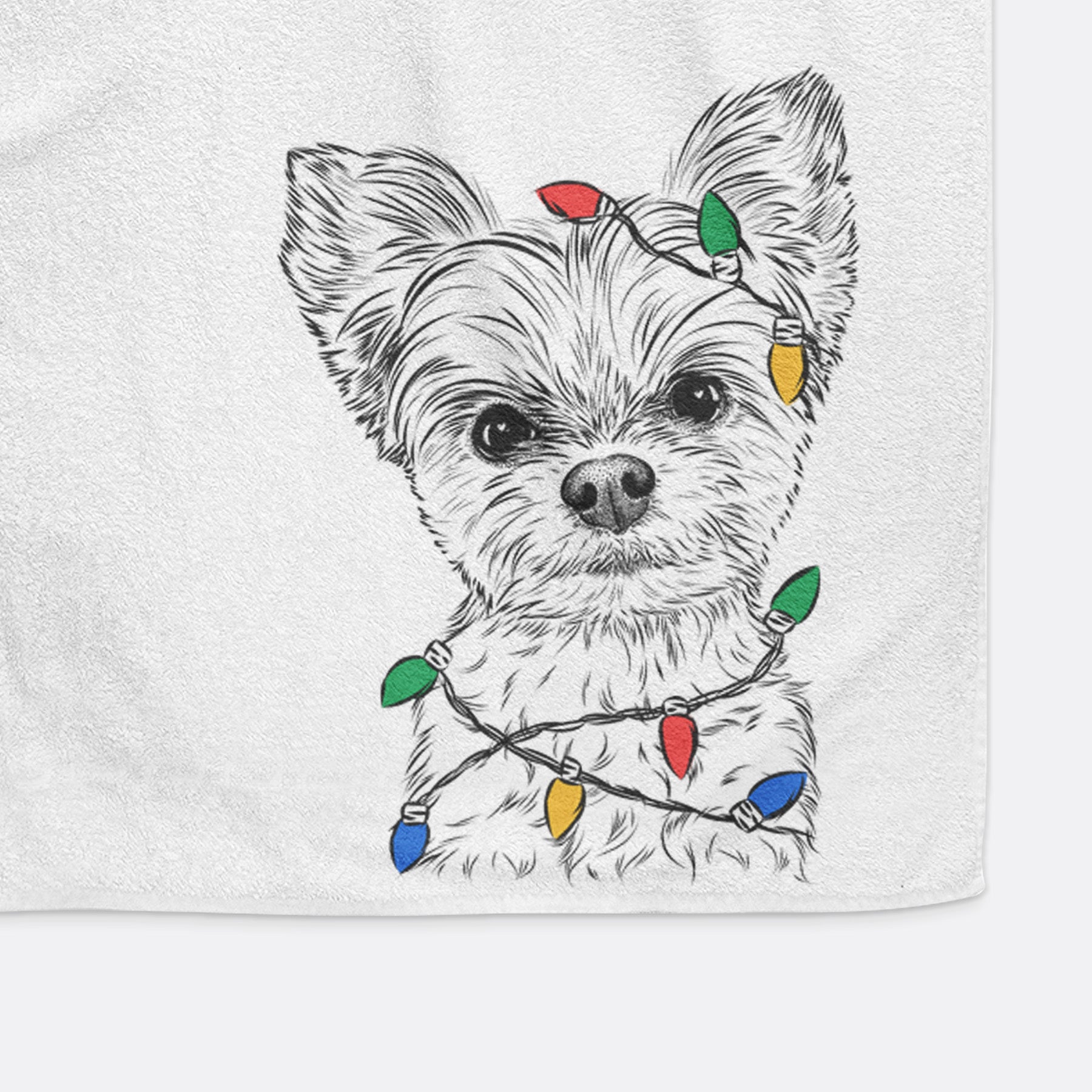 Chance the Yapper the Yorkshire Terrier Decorative Hand Towel