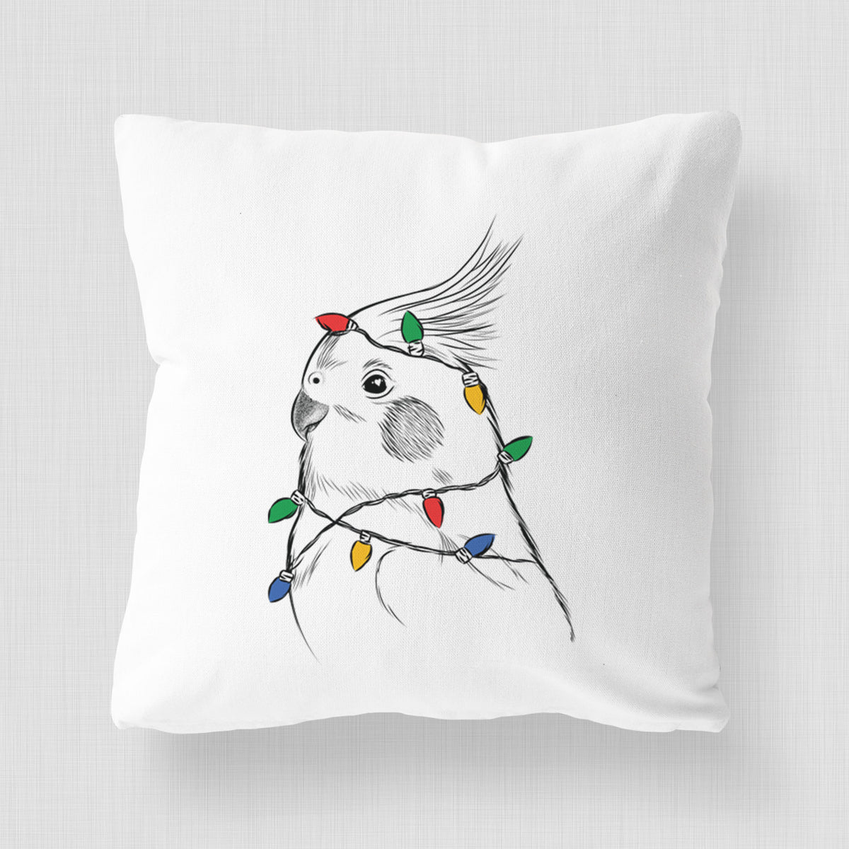 Charlie the Cockatiel - Throw Pillow Cover