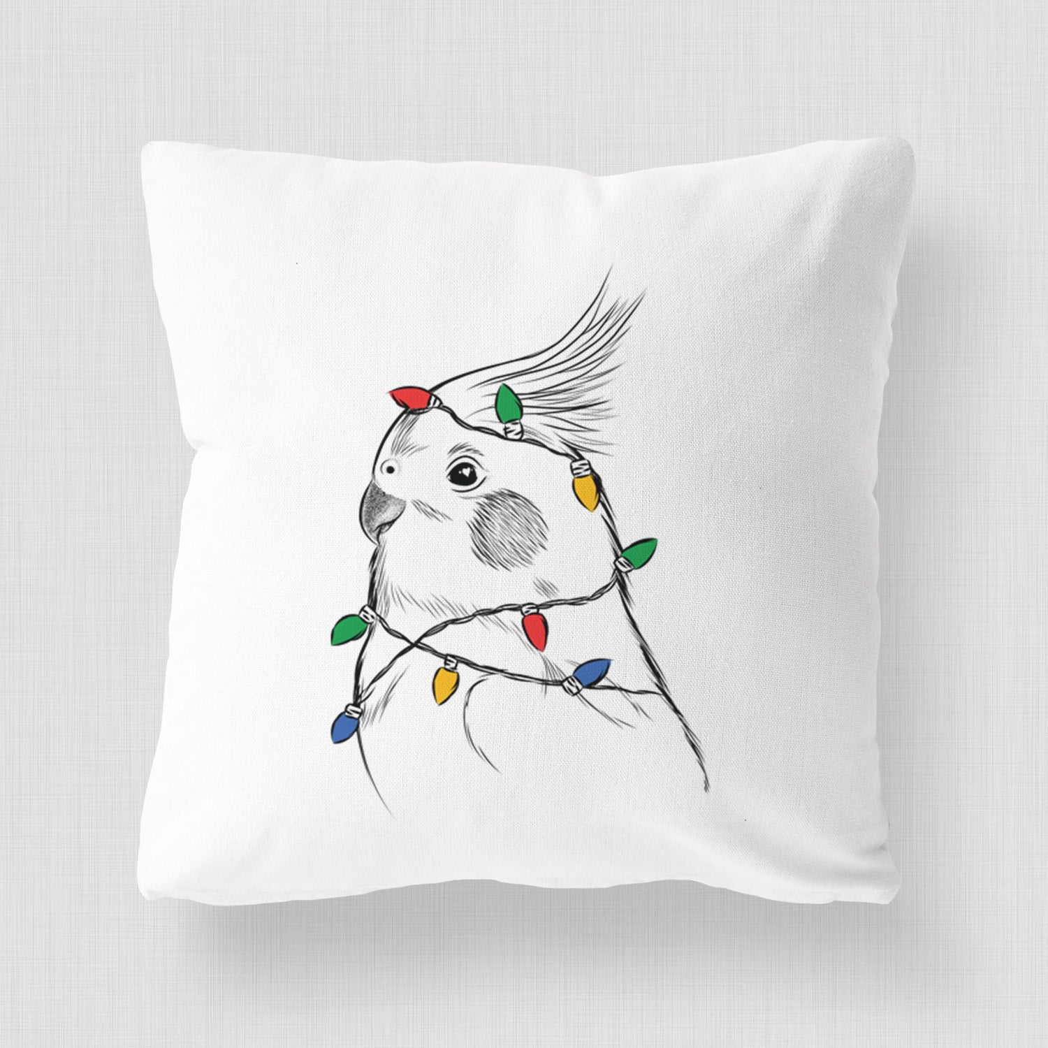 Charlie the Cockatiel - Throw Pillow Cover