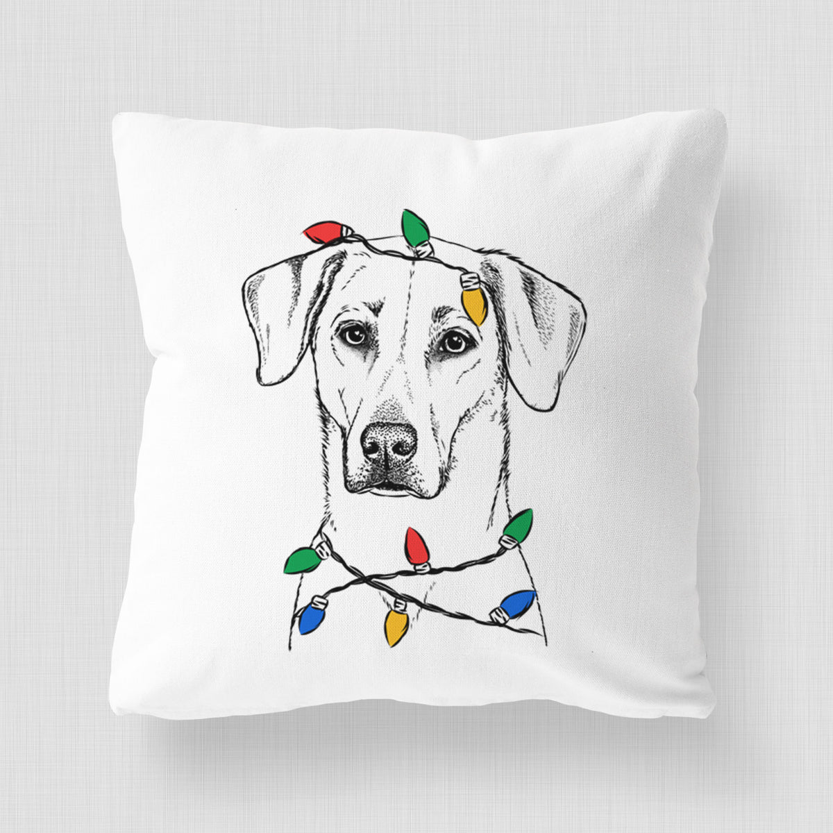 Charlie Girl the Yellow Lab - Throw Pillow Cover