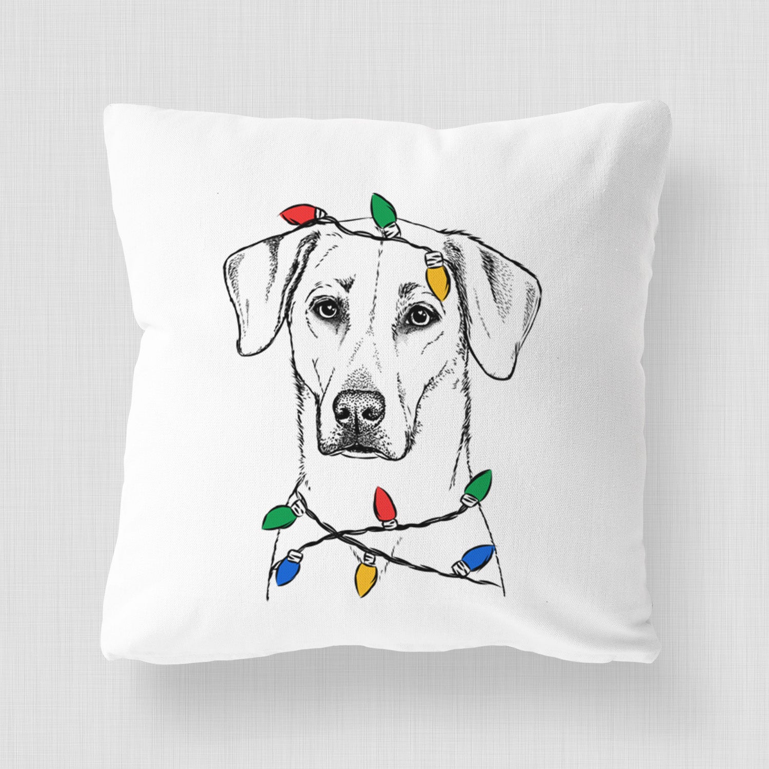 Charlie Girl the Yellow Lab - Throw Pillow Cover