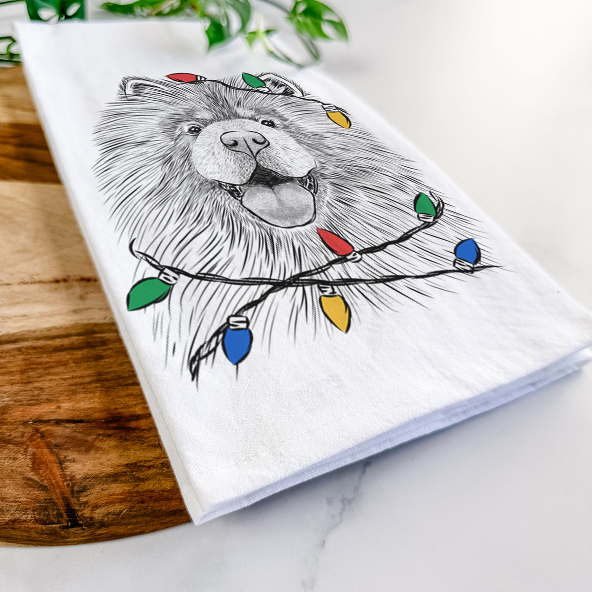 Charming Charlie the Chow Chow Tea Towel