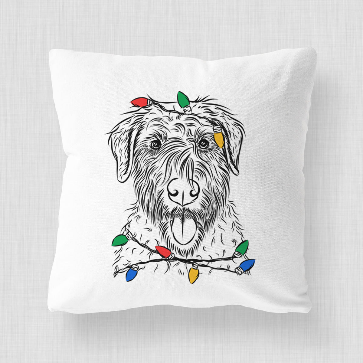 Chester the Soft Coated Wheaten Terrier - Throw Pillow Cover