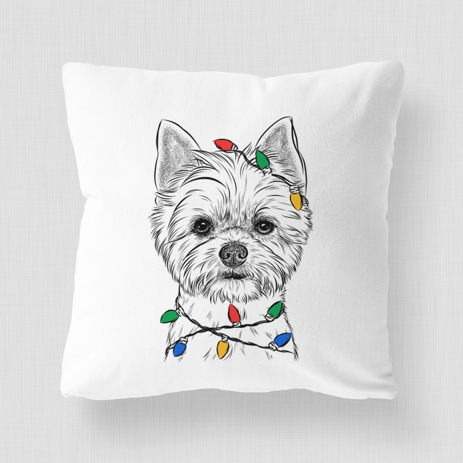 Chewy the Yorkshire Terrier - Throw Pillow Cover