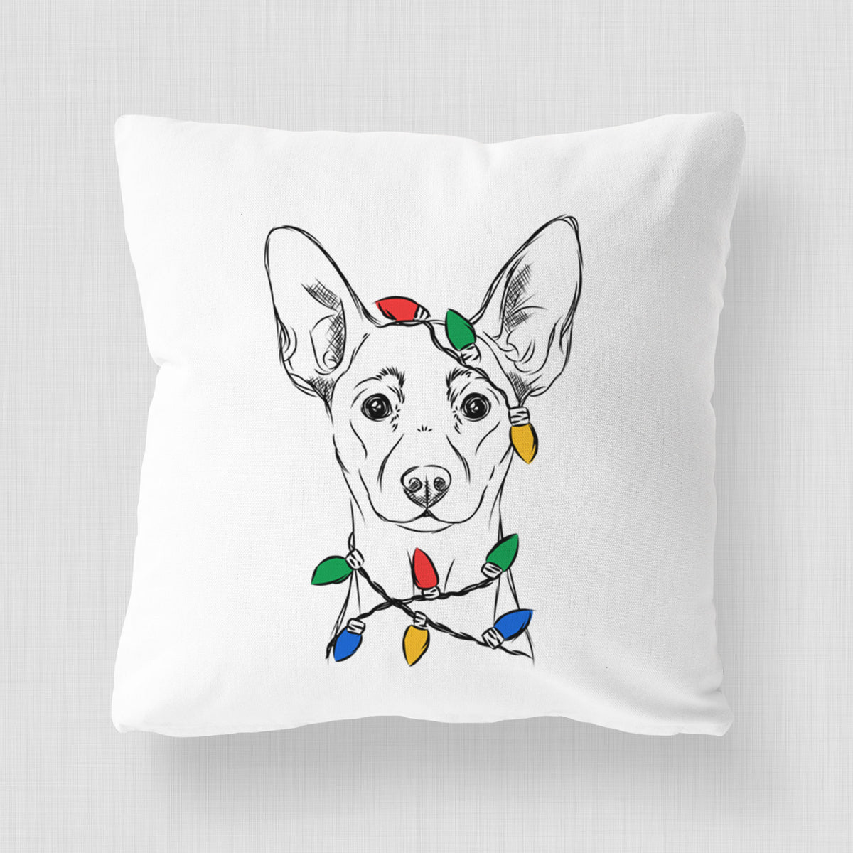 Chillie the Mini Pinscher - Throw Pillow Cover