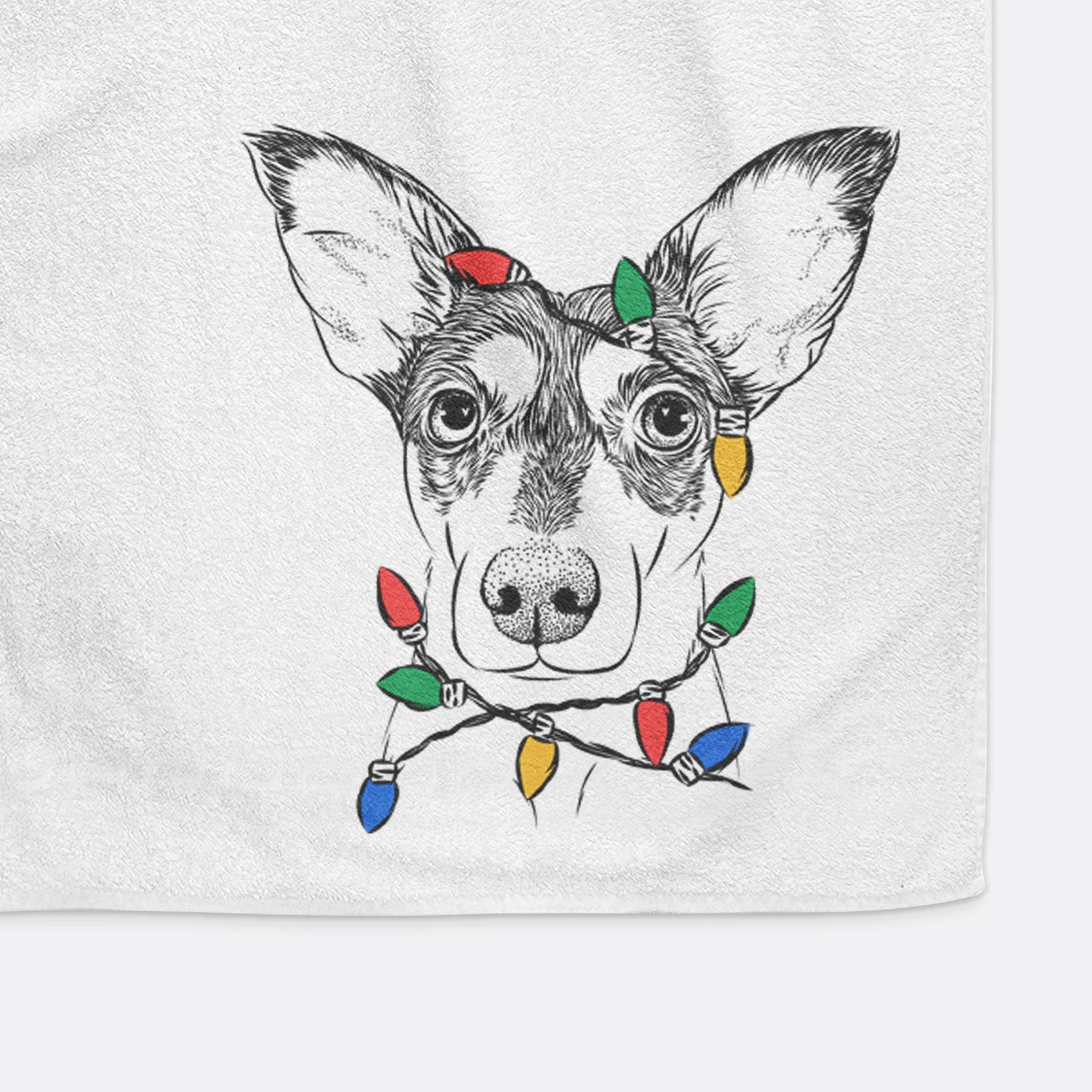 Chloe the Doxie Mix Premium Hand Towel