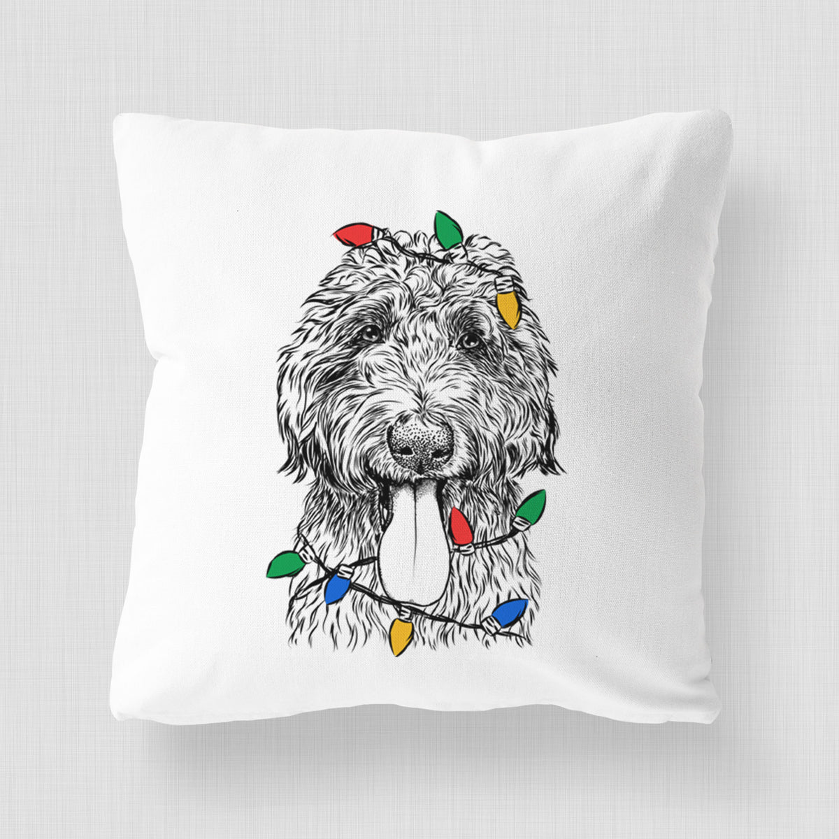 CiCi Paulk the Aussiedoodle - Throw Pillow Cover