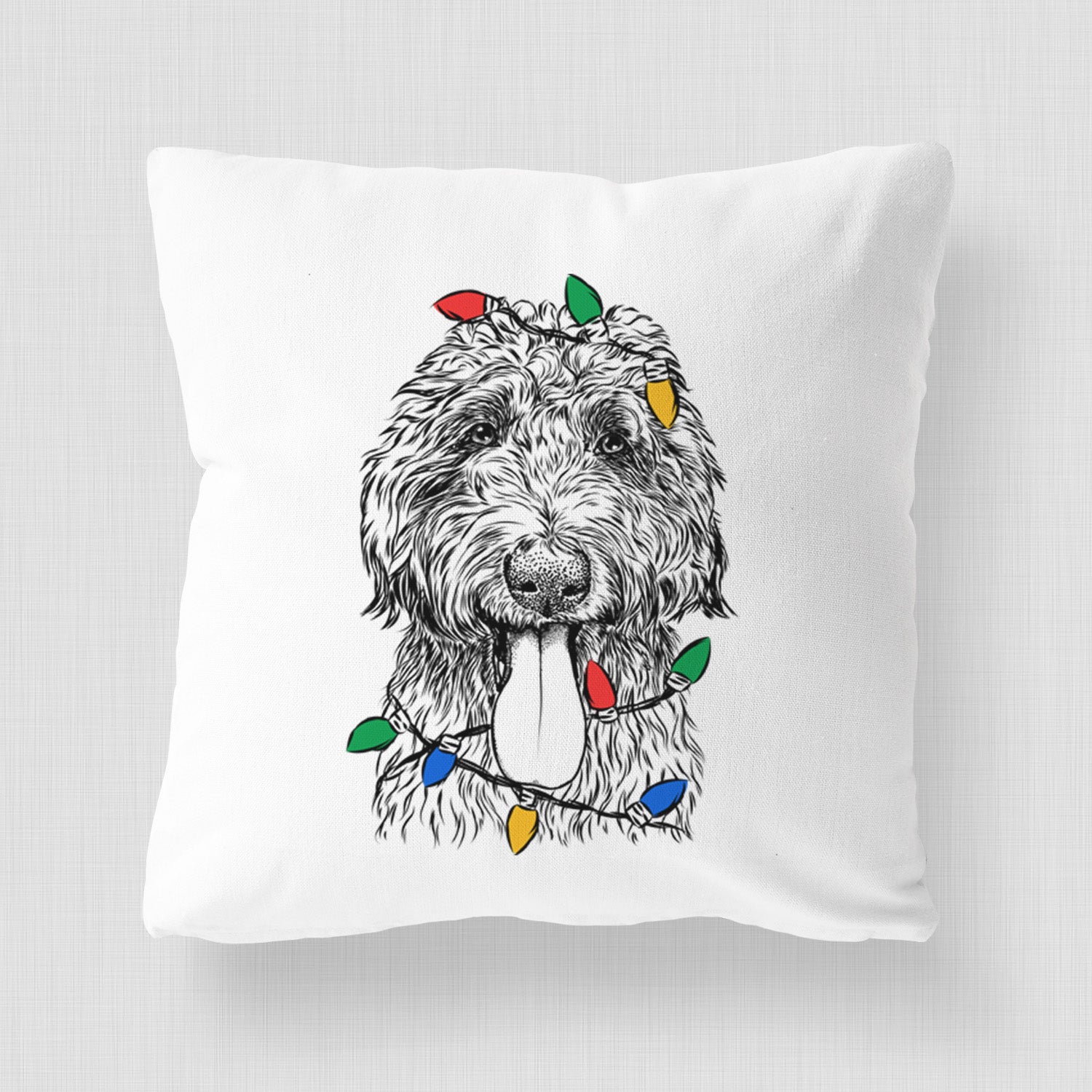 CiCi Paulk the Aussiedoodle - Throw Pillow Cover